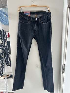 Acne Studios Blå Konst Max Washed Dark Indigo Slim Jeans Size 31x32